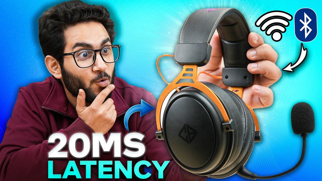 20 MS Low Latency Wireless Gaming Headphones - Cosmic Byte Hades