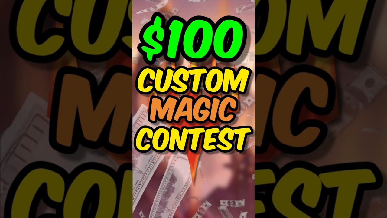 Конкурс на создание пользовательских карт за 100$! #mtg #commander #mtgcommunity
