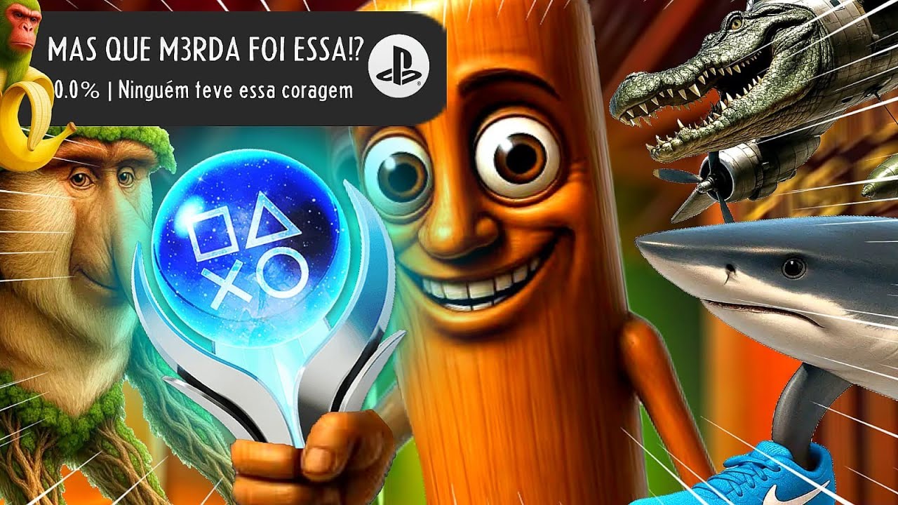 Eu fiz 100% dos PIORES jogos Brainrot da PLAYSTATION...