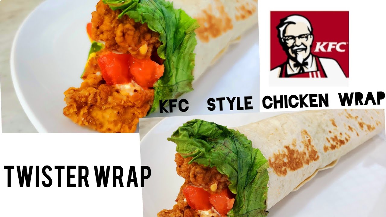 KFC Style zinger twister wrap/ KFC zinger wrap recipe/ how to make KFC twister