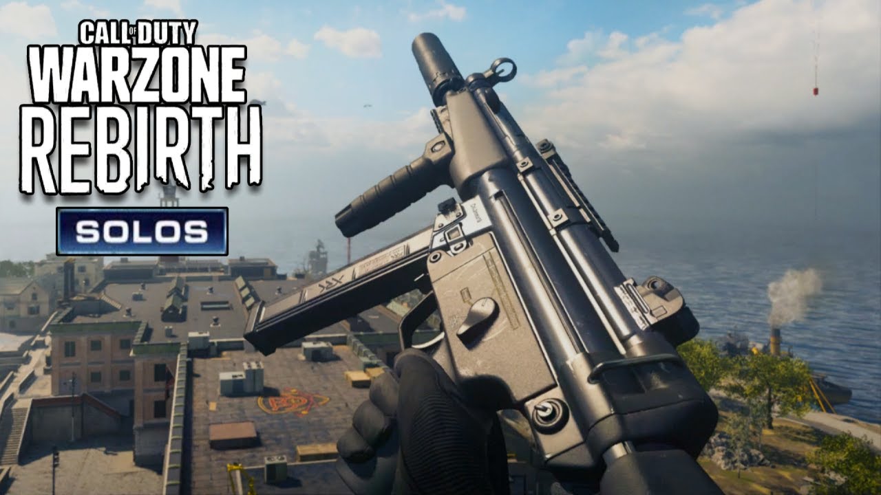 MP5A3 (MP5) & SR-25 (M4A1) on Call of Duty Warzone Rebirth Island Solos PS5 Gameplay