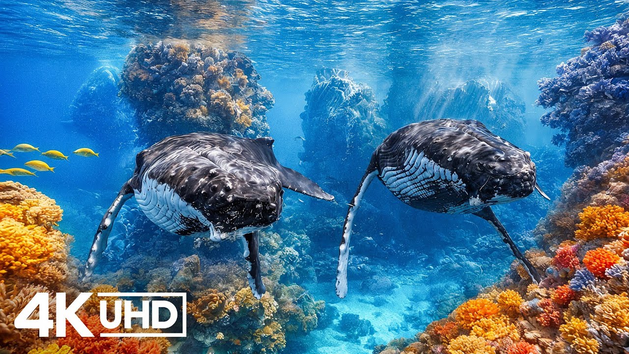 Расслабляющий аквариум с кораллами в формате 4K 🐠 Спокойный глубокий океан 🐠 Умиротворяющие под...