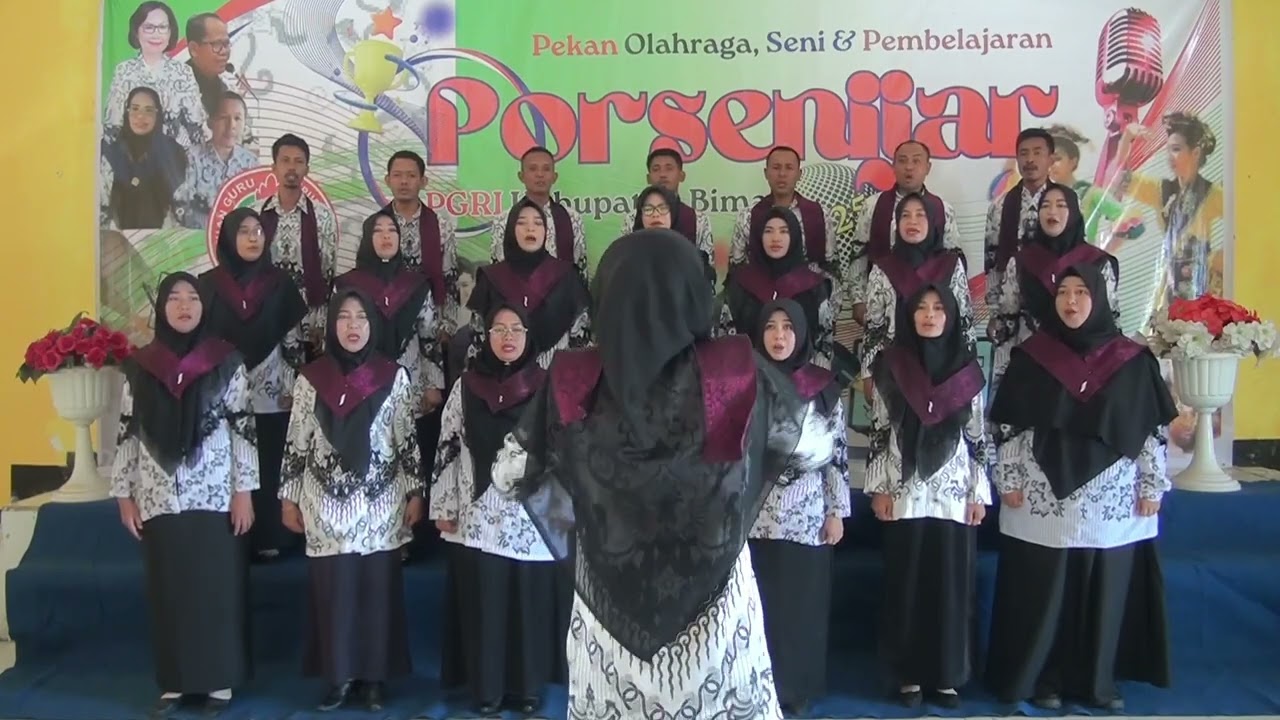 Porsenijar NTB 2025-Padura PGRI Kab Bima-Lagu Wajib MARS PGRI-Lagu Pilihan PASAPU MONCA/DAMBE DAMBE