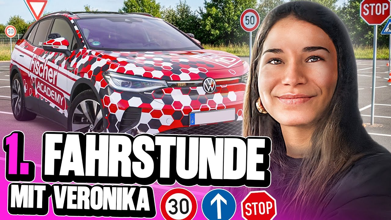 Veronikas ALLERERSTE Fahrstunde 🚘 | Fischer Academy - Die Fahrschule