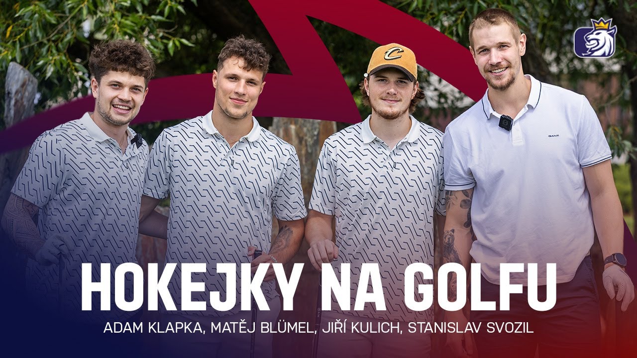 Hokejky na golfu! ⛳️ Adam Klapka, Matěj Blümel, Jiří Kulich a Stanislav Svozil v Berouně