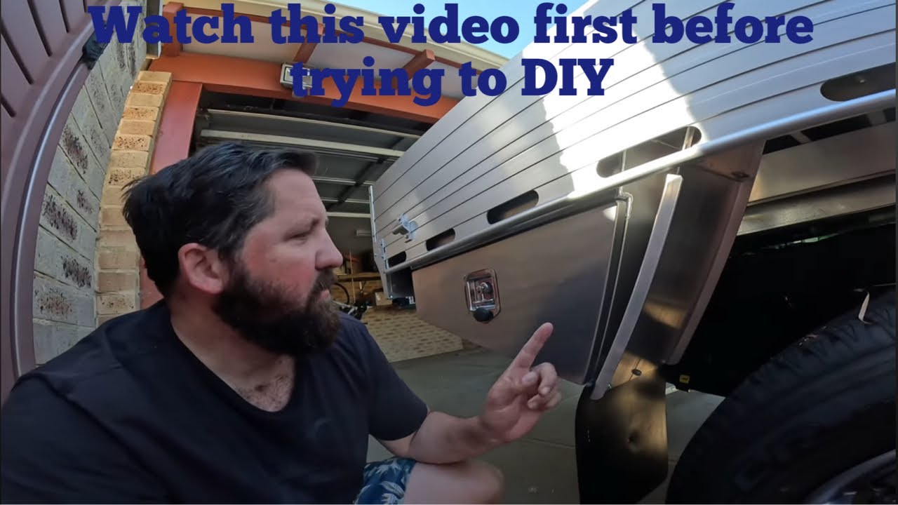 Installing under Ute tray toolboxes DIY