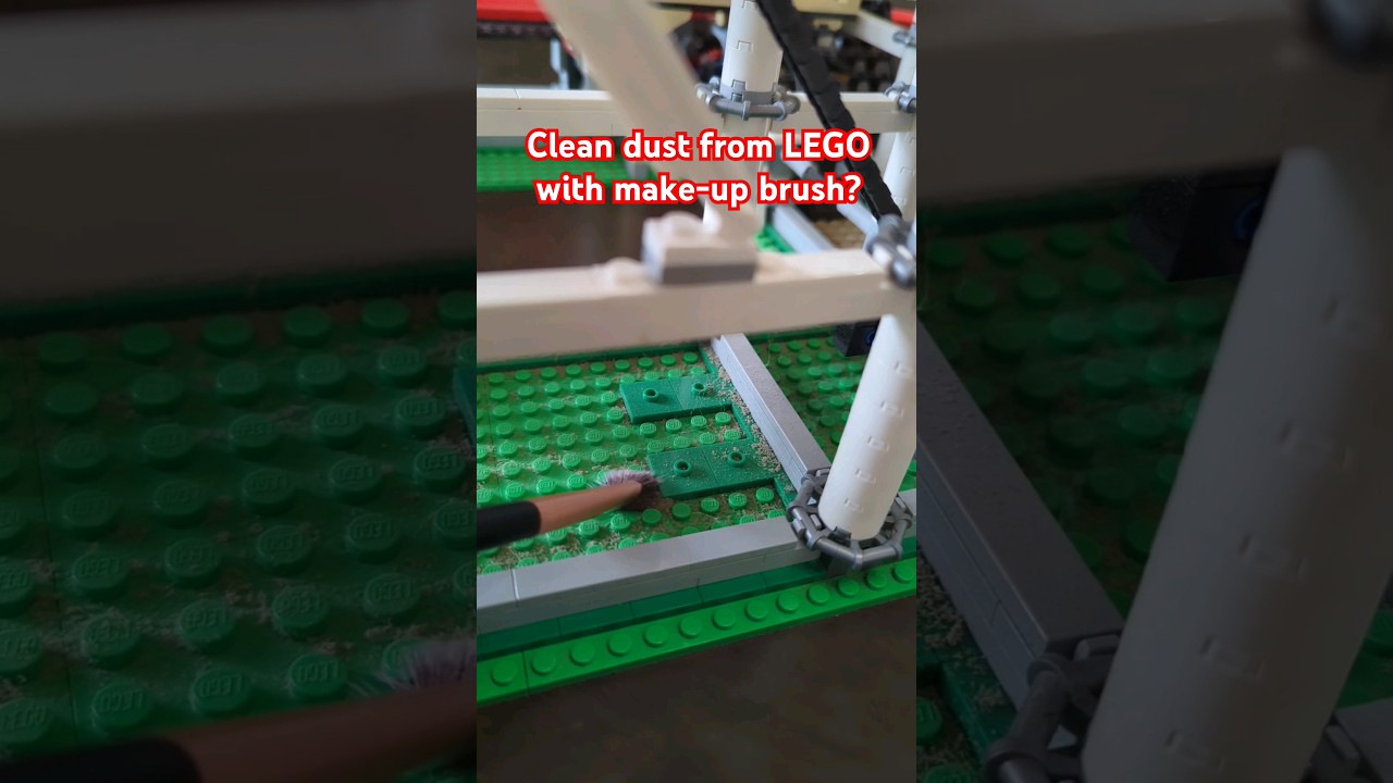 is this the best way to clean dust from LEGO? #LEGO #SWIFFER #legocity #AFOL #legoaddict