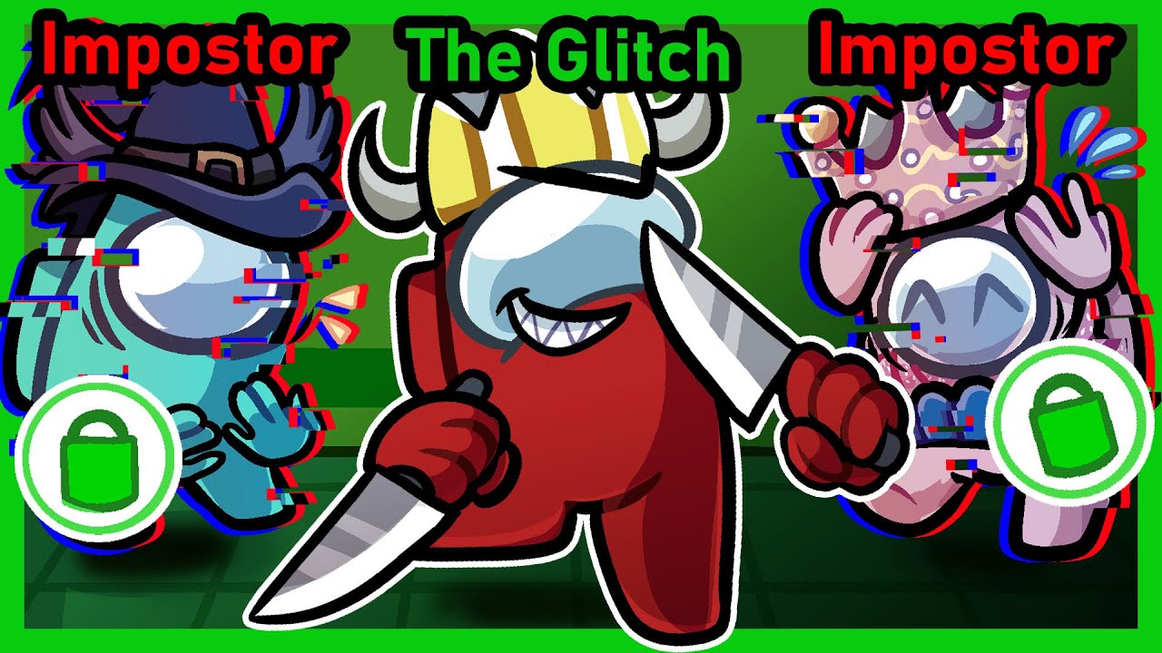 I steamrolled this whole lobby as The Glitch with a 1v2 ending | Among Us Town of Us Mods w/ Friends