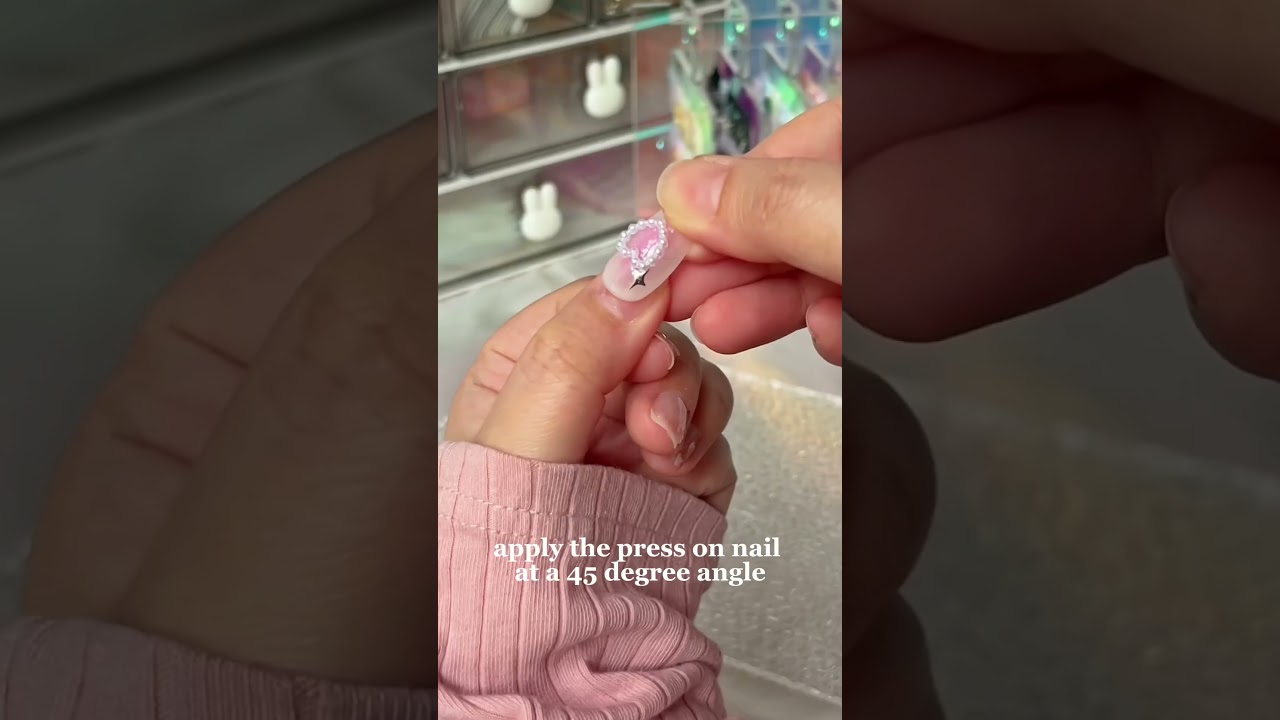 🤯 How to Make Press-On Nails Last Longer with Sticky Tabs | Nail Hack #shorts
