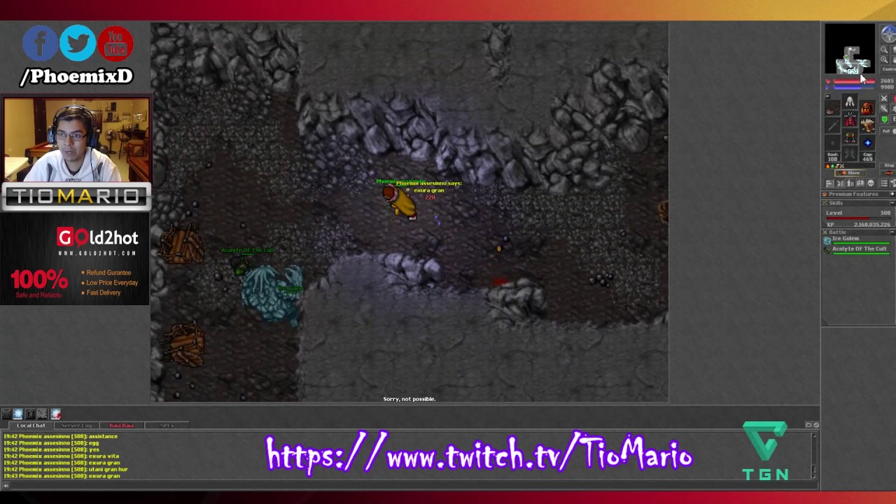 Tibia Forgotten Knowledge quest Ice Portal en español
