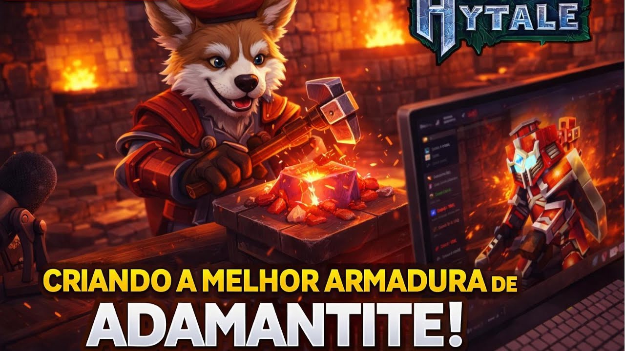 🔥NÃO É MINECRAFT 😱🔥EM BUSCA DA ADAMANTITE (Hytale) 🔥 HYTALE AO VIVO 🔥