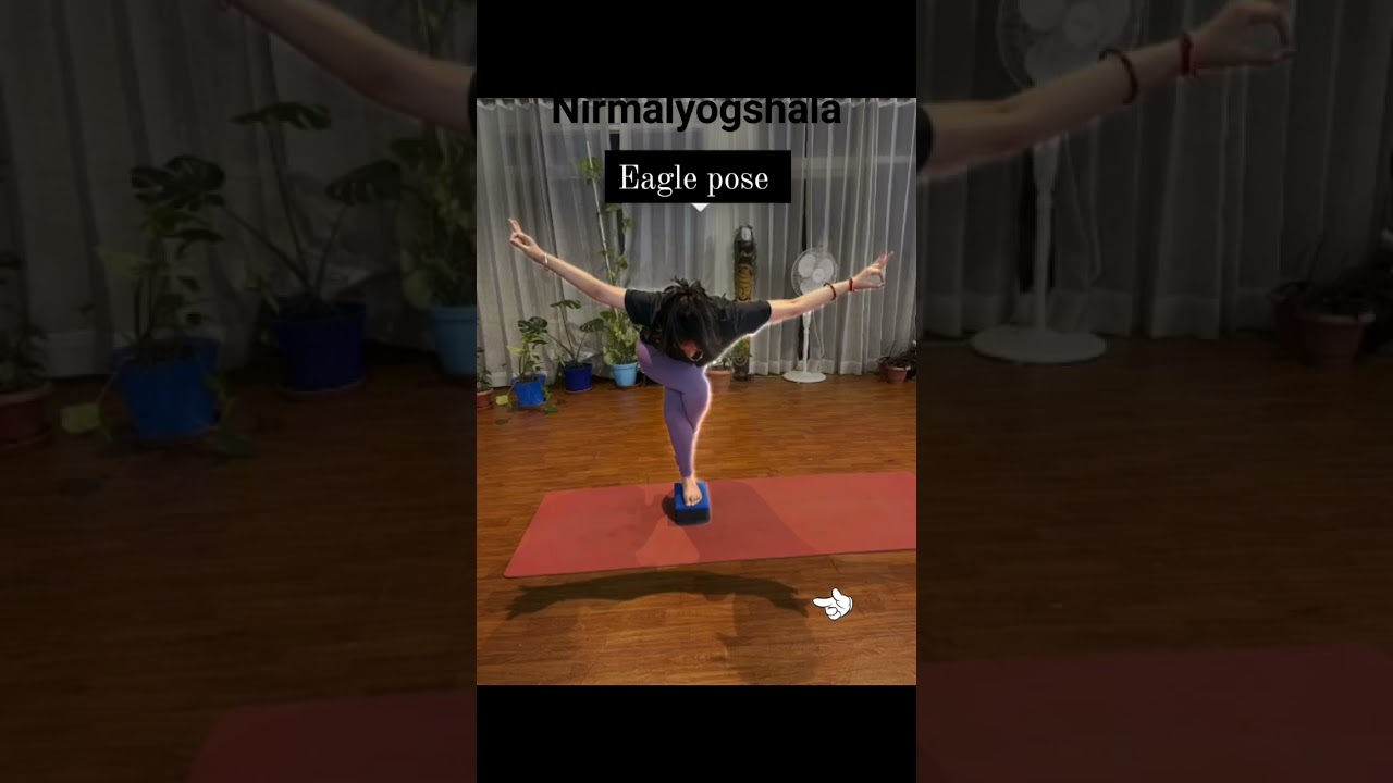 #eaglepose #nirmalyogshala #yog #yogagirl  #yogastudio #yogapose #yogahimachalpradesh #yogamandi