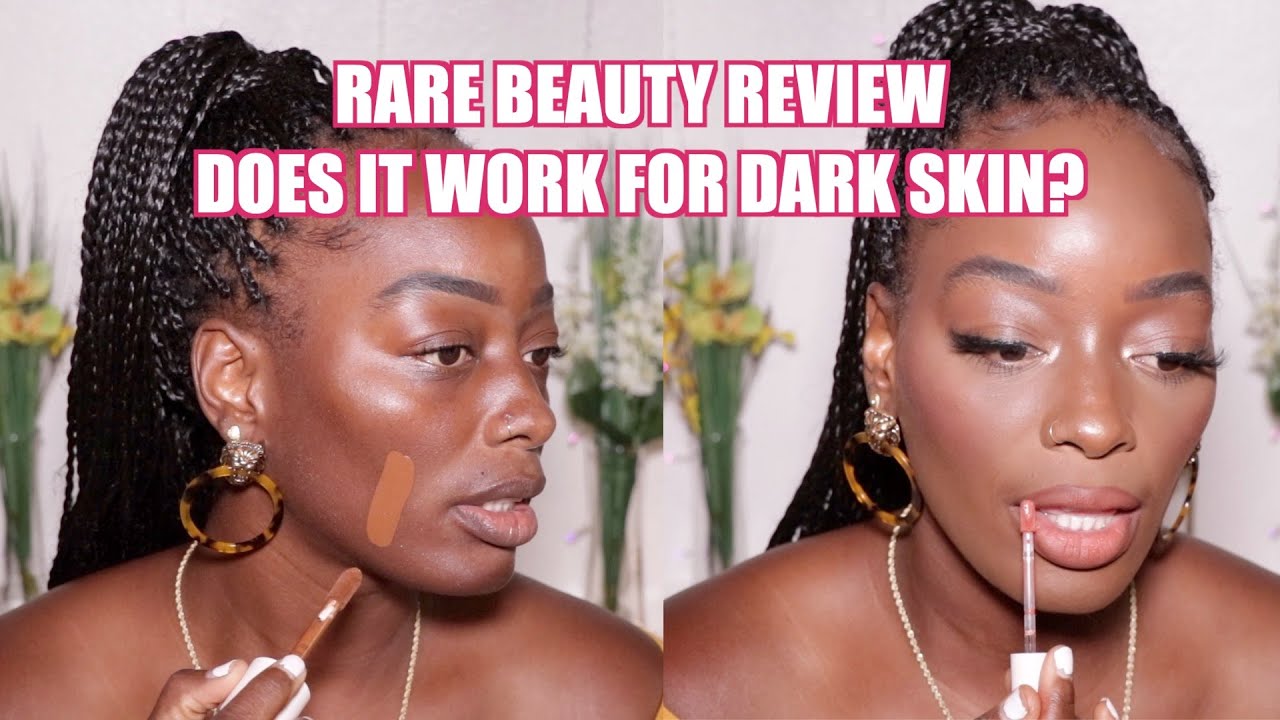 RARE BEAUTY FIRST IMPRESSION DARK SKIN HONEST REVIEW