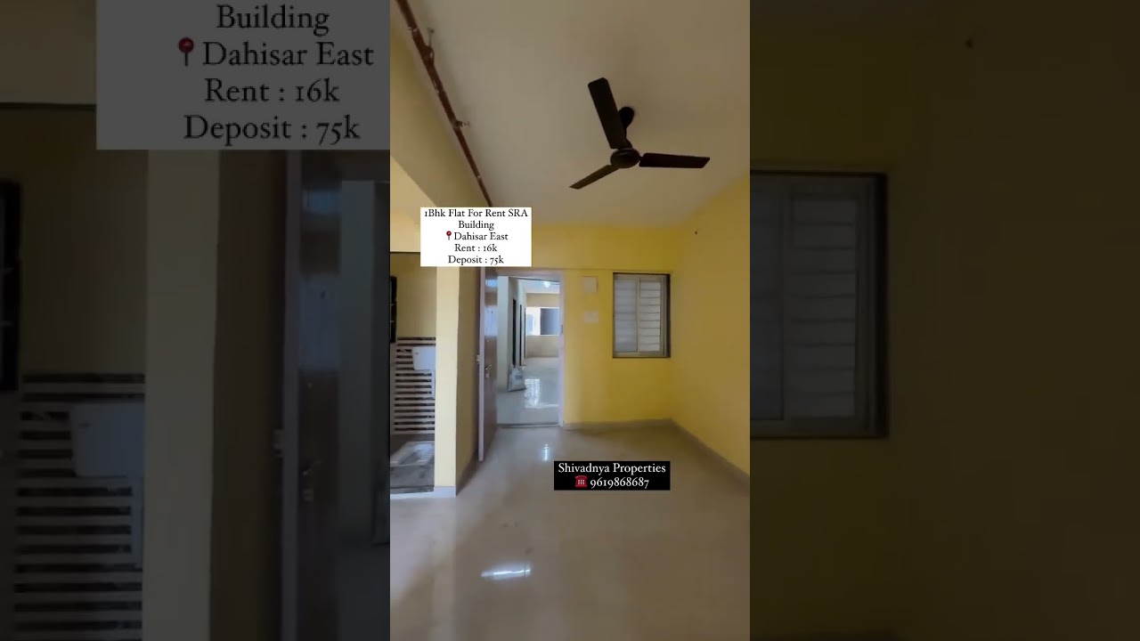 1Bhk Flat For Rent SRA Building  , Dahisar East ☎️ 9619868687
