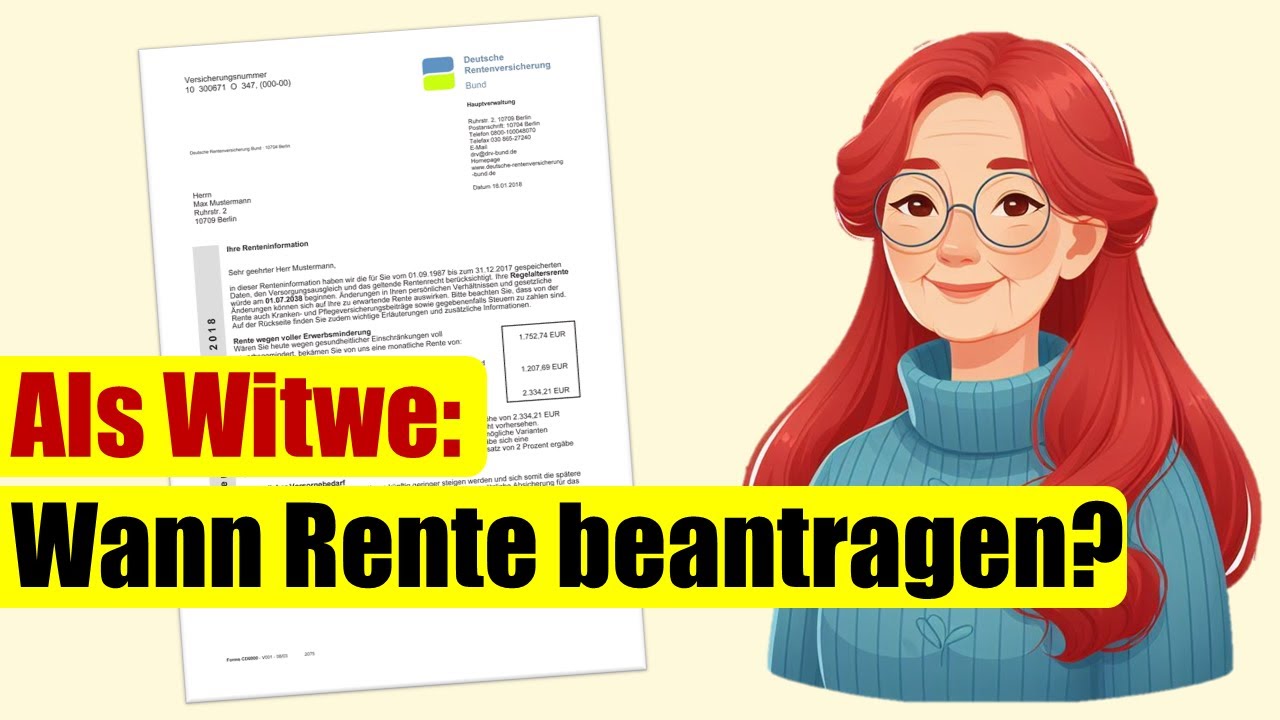 Wann als Witwe die eigene Rente beantragen? #Zuschauerfrage