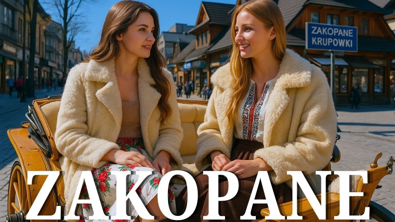 Autumn Walk in Zakopane 🍂 | Strolling Down Krup&oacute;wki Street in 4K 🇵🇱