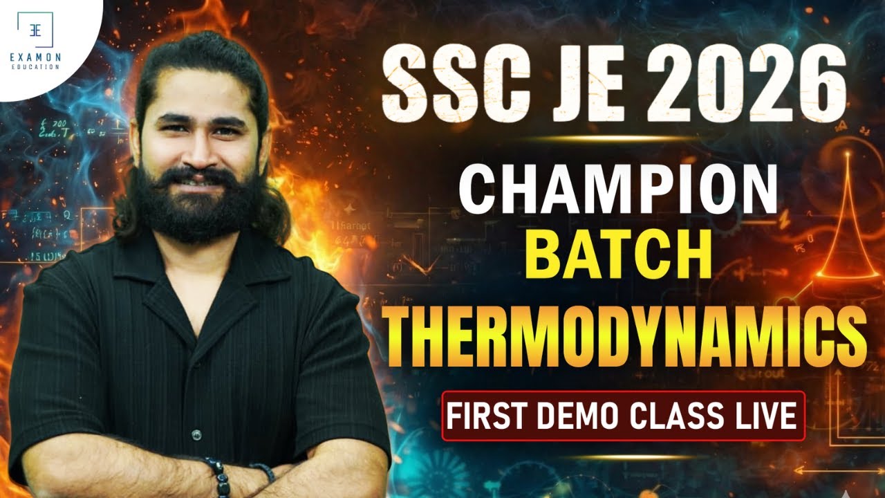 SSC JE 2026 | SSC JE Mechanical Classes | Thermodynamics Demo Class | By Shivam Sir