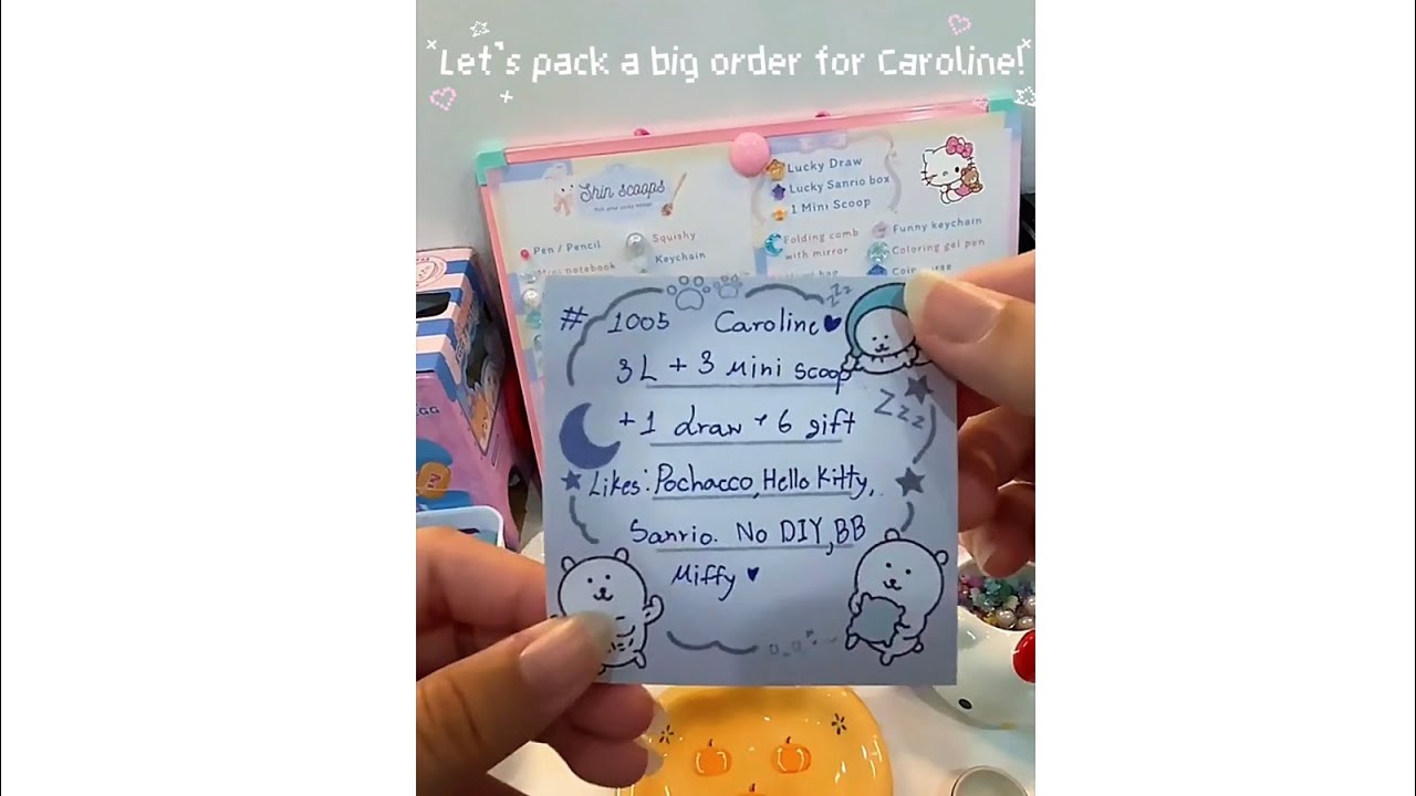 Let’s pack a big order for Caroline! 😚💗