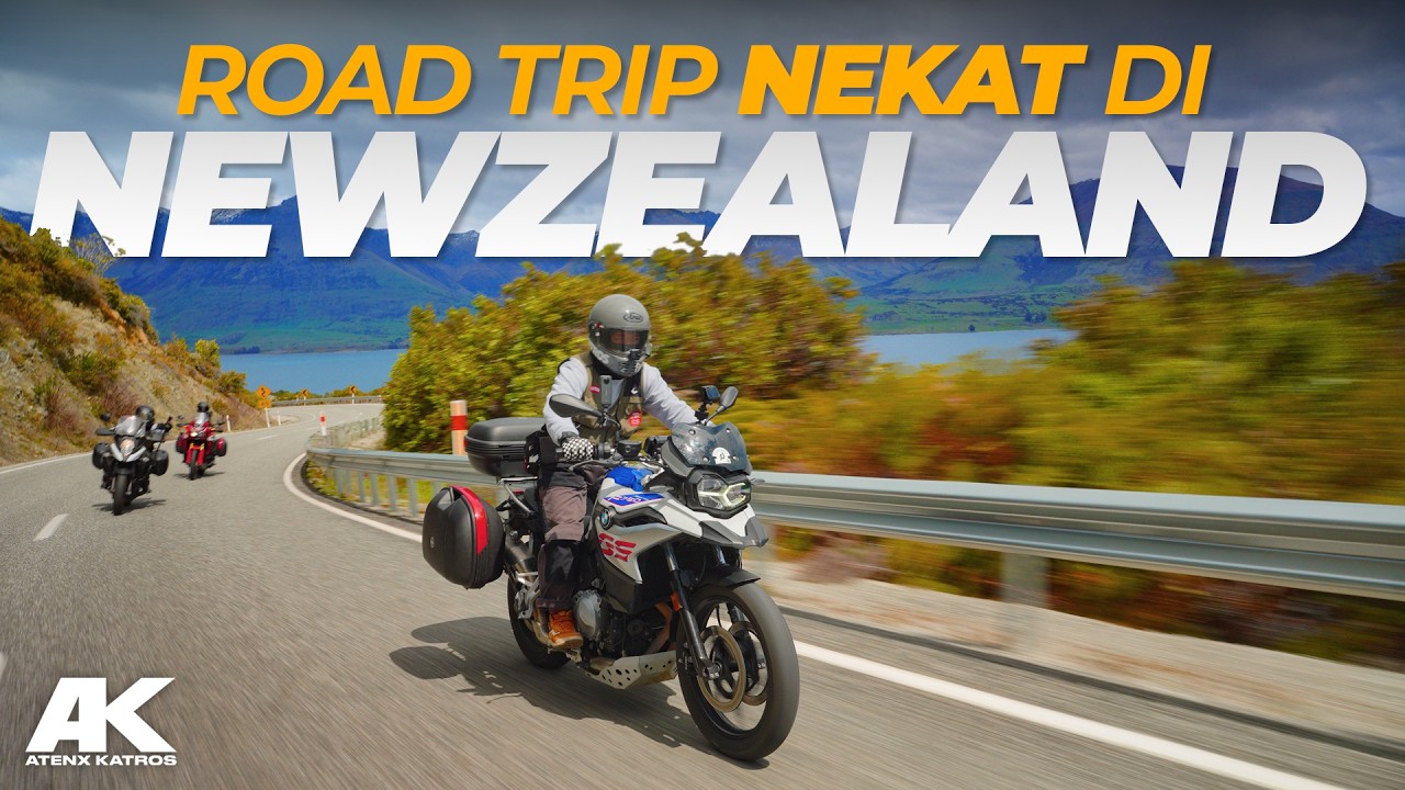 TEMBUS 1300 KM !!! Atenx Katros Touring di New Zealand bareng @MotulIndonesia #AtenxKatros