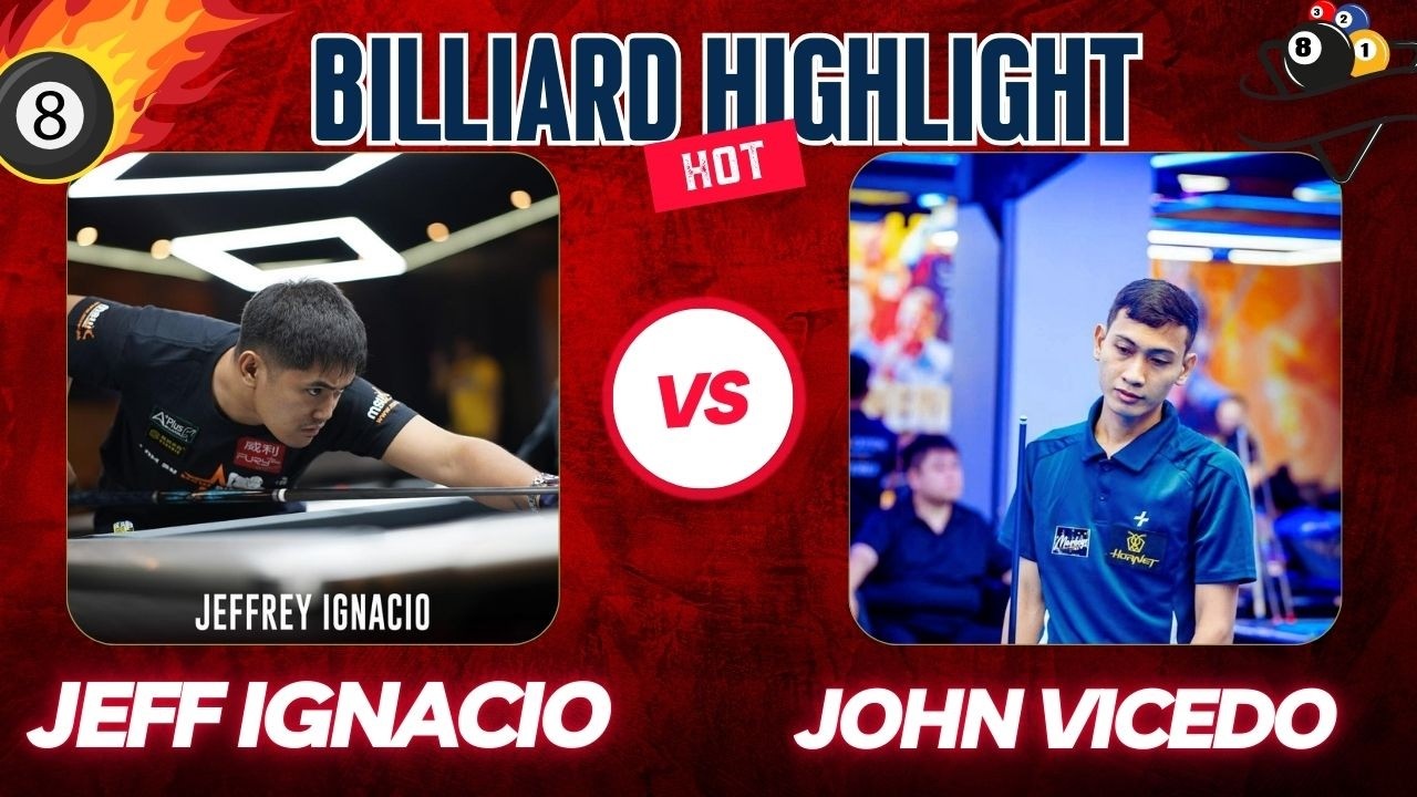 Billiards Pool 9 ball Jeffrey Ignacio vs John Vicedo Race to 9
