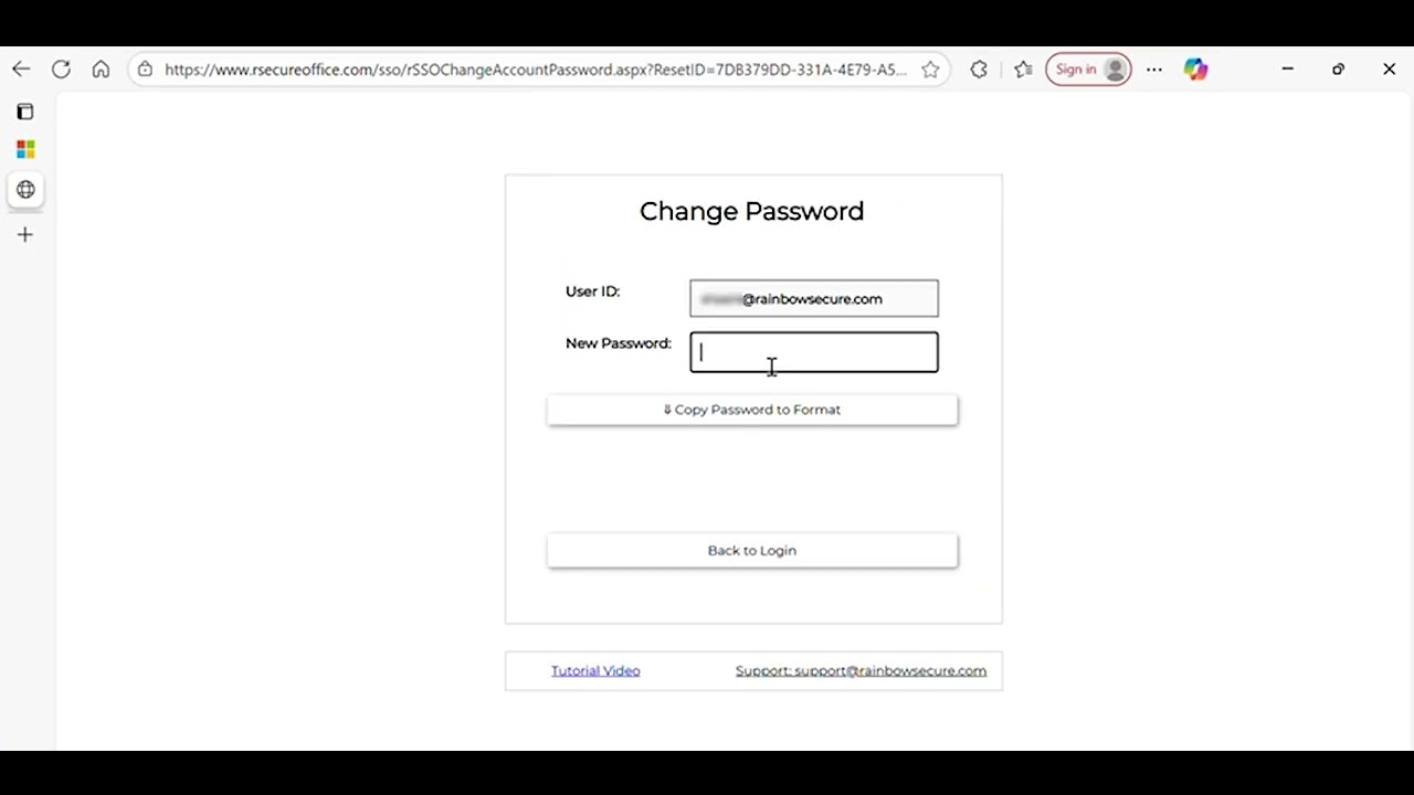 Change Password Tutorial