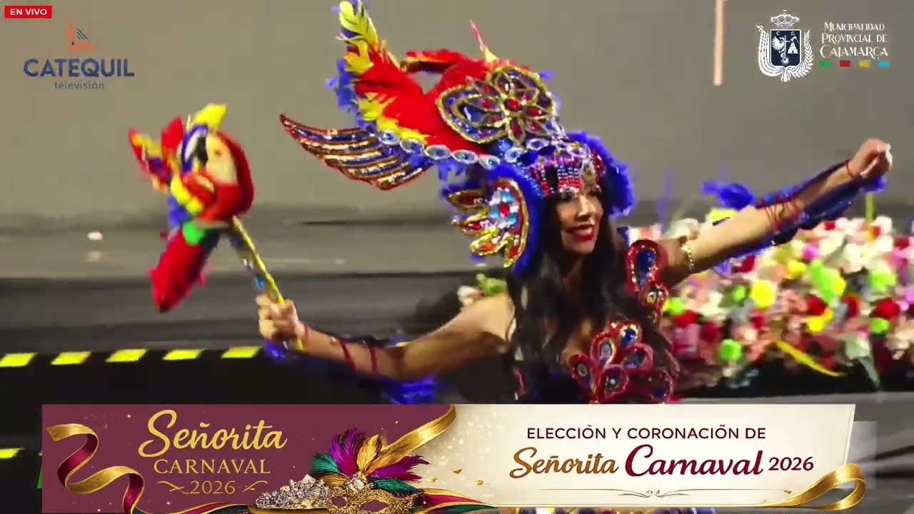 Los trajes alegóricos en la elección de Señorita Carnaval de Cajamarca 2026