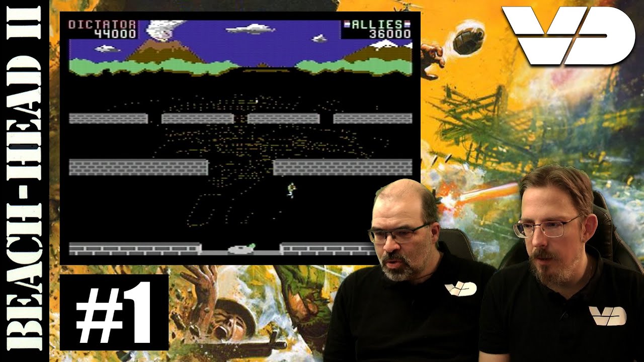Beach Head II #1: Fallschirmspringer vs. MG-Nest (RetroPlay/C64)