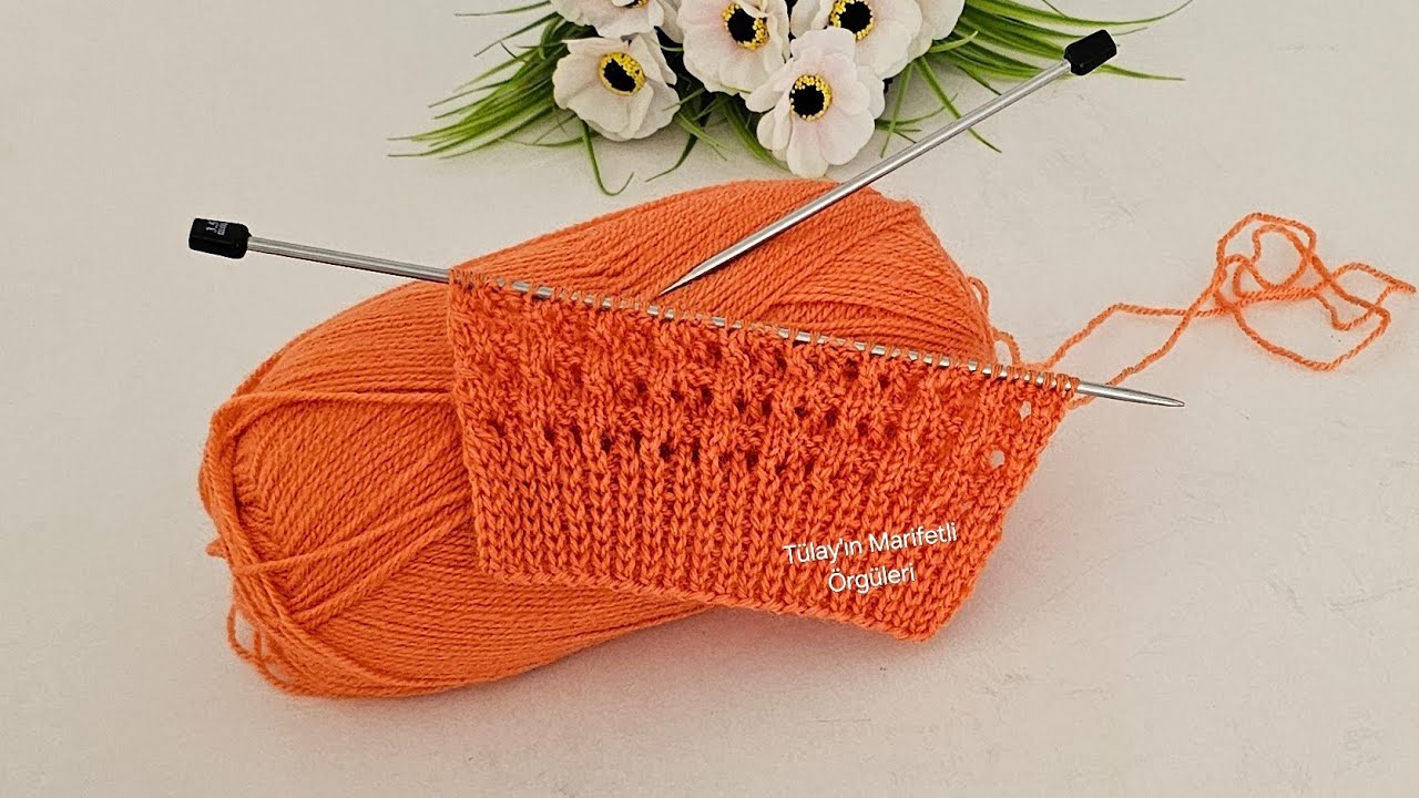 Элегантный и простой 🧶Узор для вязания жилета, шали, блузки, свитера