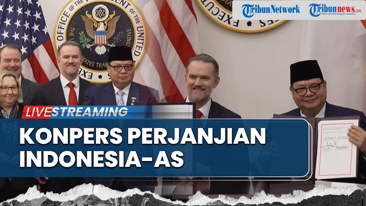 🔴LIVE: Keterangan Pers Terkait Perjanjian Perdagangan Timbal Balik Indonesia-AS