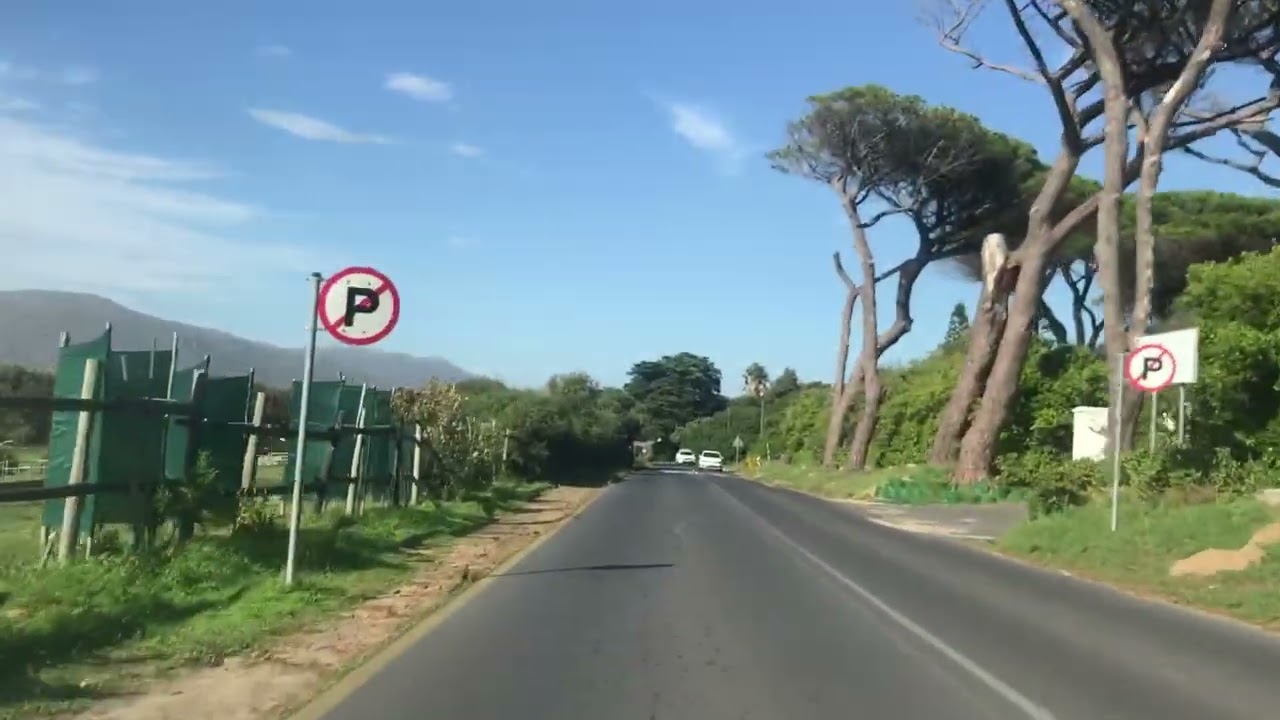 A drive through the beautiful suburb of noordhoek Capetown.SA.