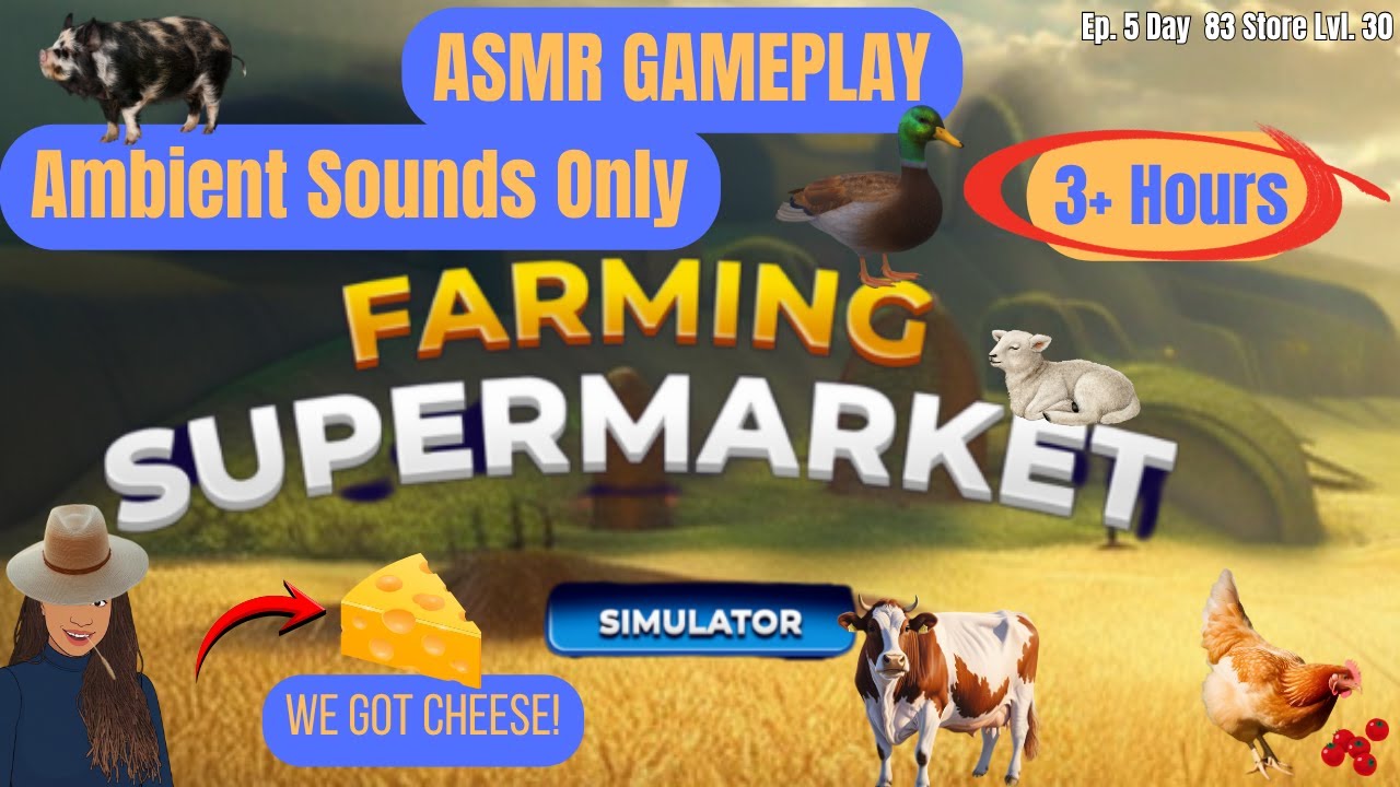 Relaxing Farming ASMR 🌾 Sheep, Cheese & Supermarket Expansion | #farmingsupermarketsimulator