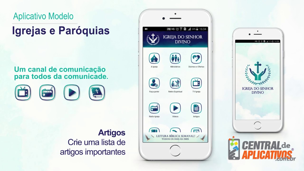 App para Igrejas - Modelo Basico