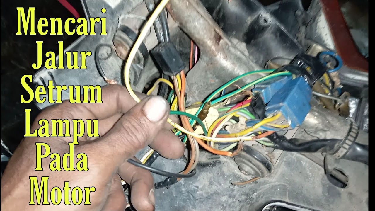 Mencari Jalur Lampu Utama Motor rc 100