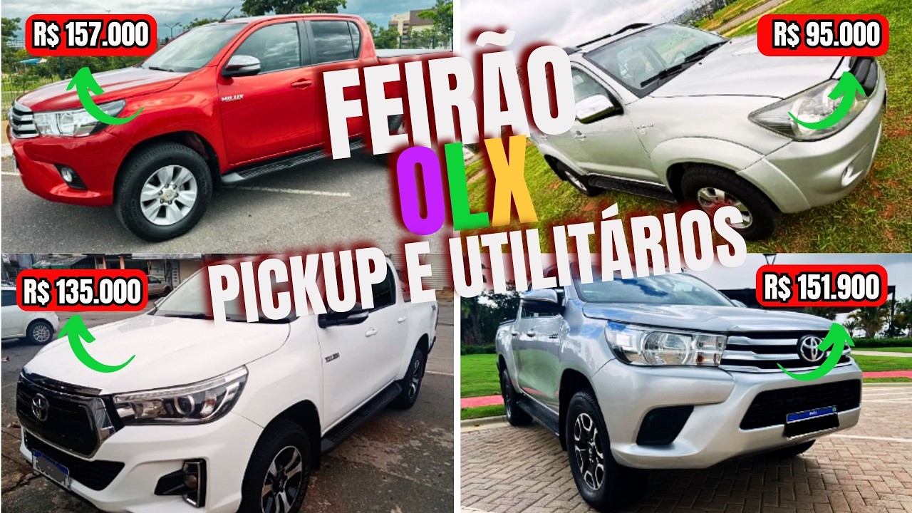 Top 7 Caminhonetes Usadas na OLX 🔥 Preços Abaixo da Média Que Chamam Atenção