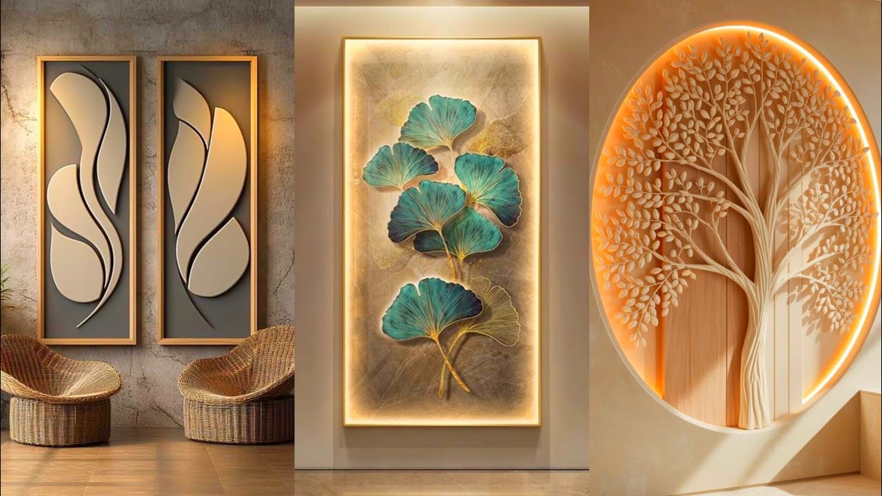 Living Room Wall Decor | Wooden Wall Panel Interior |MDF PVC Wall Home Interior|3D Wall Tree Laseart
