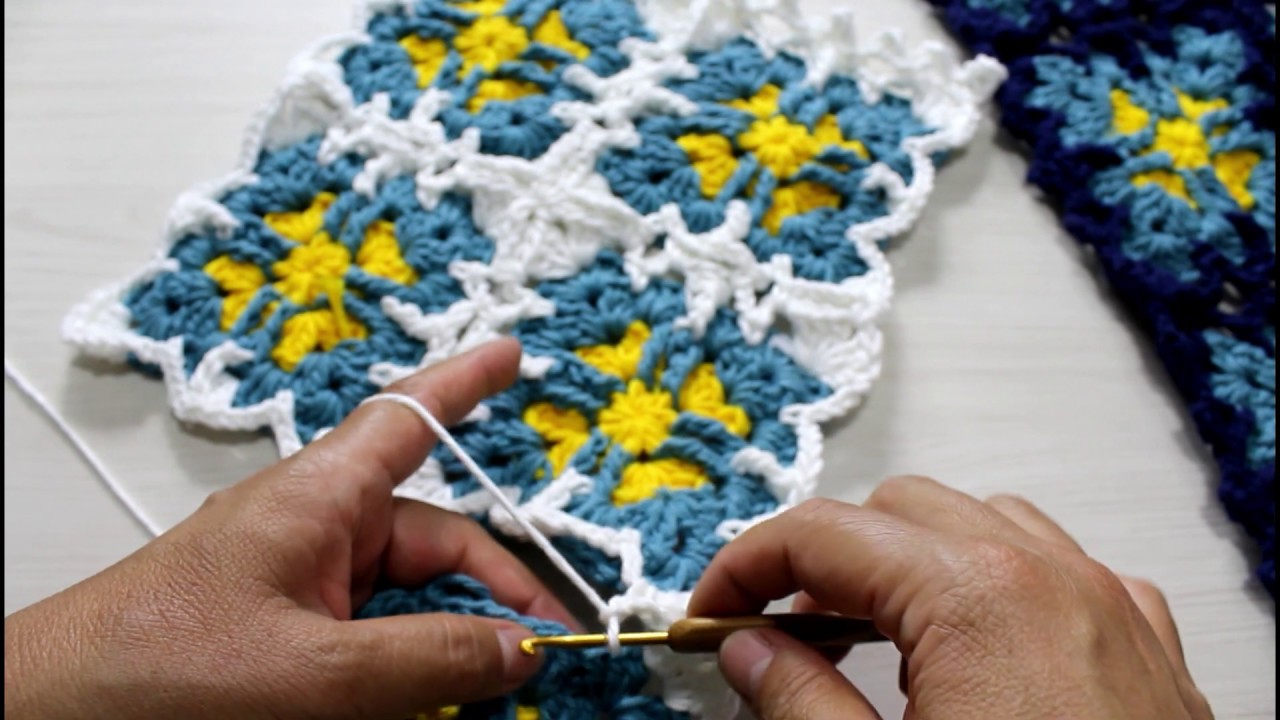 Manta de crochê para sofá