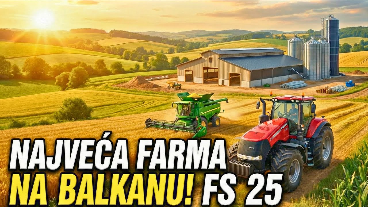 🔴 UŽIVO: GRADIMO NAJVEĆU FARMU NA BALKANU! 🚜 FS25