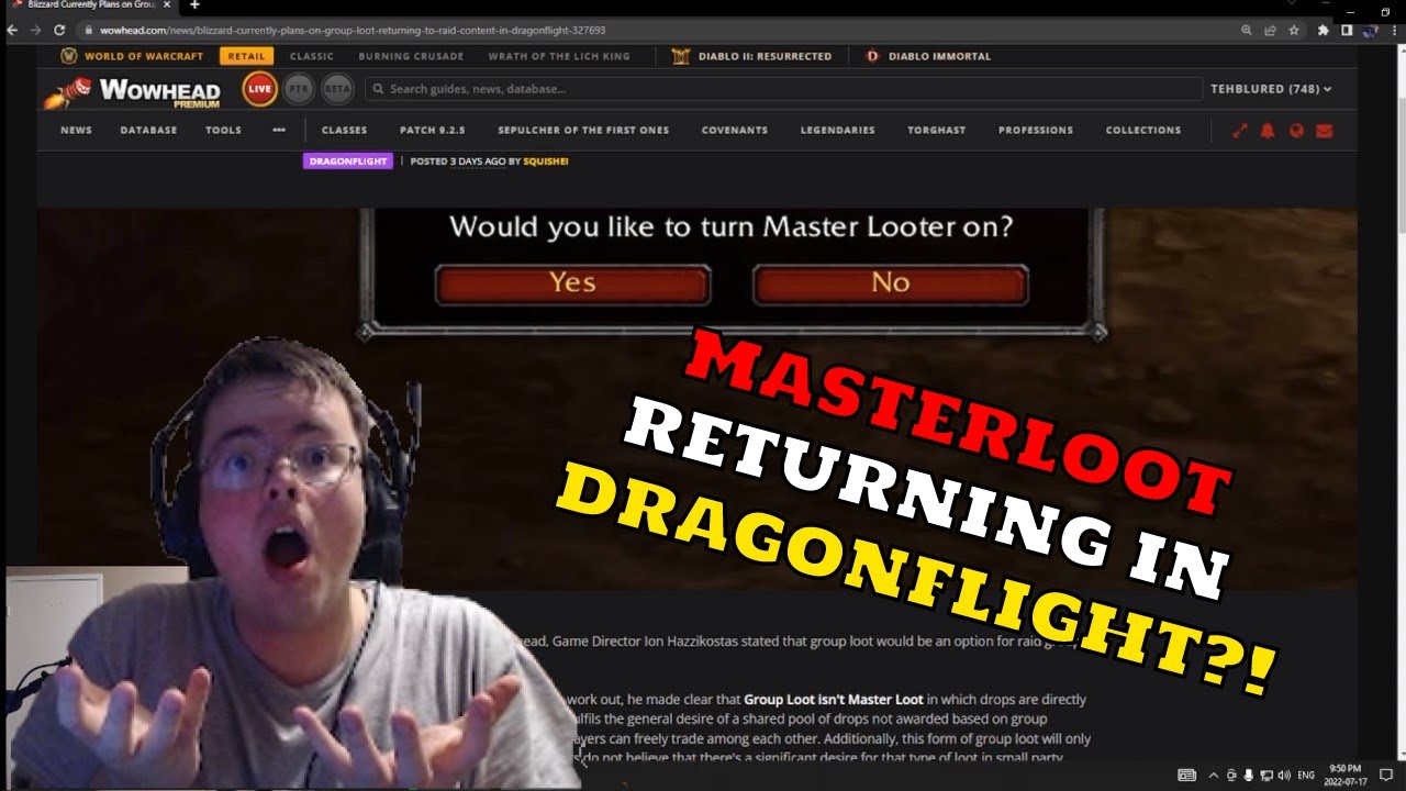 MASTERLOOT IS COMING BACK! (Kind of) | Wow Dragonflight Alpha News