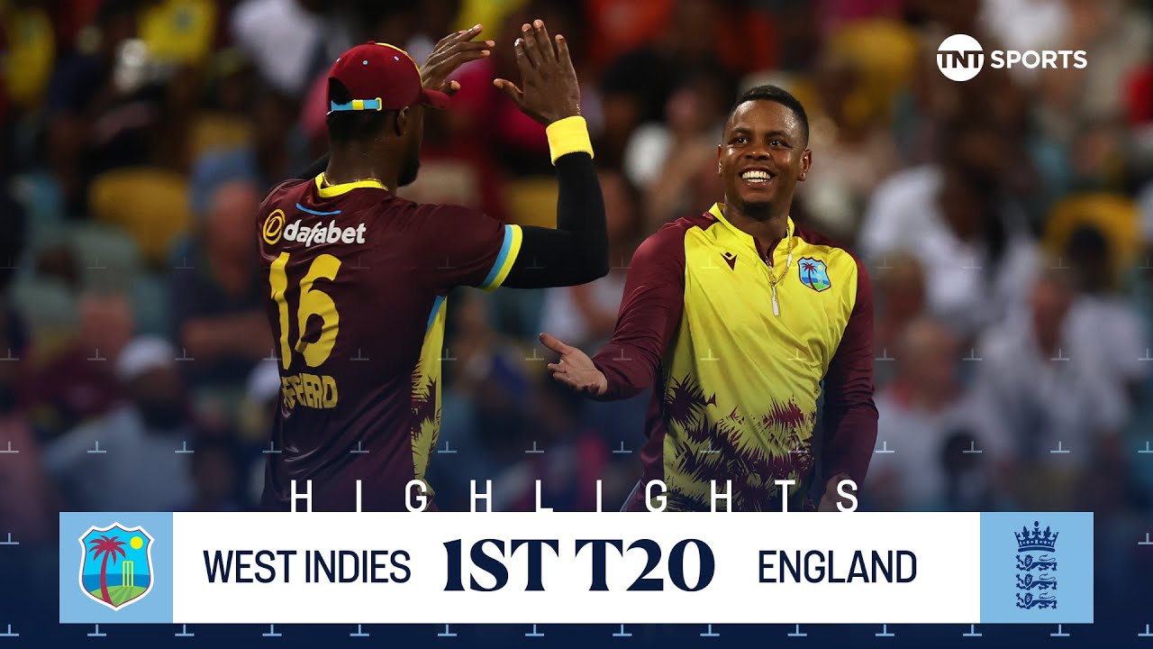West Indies vs England 1st T20 🏏 | Hosts claim four-wicket victory 🔥 | TNT Cricket Highlights