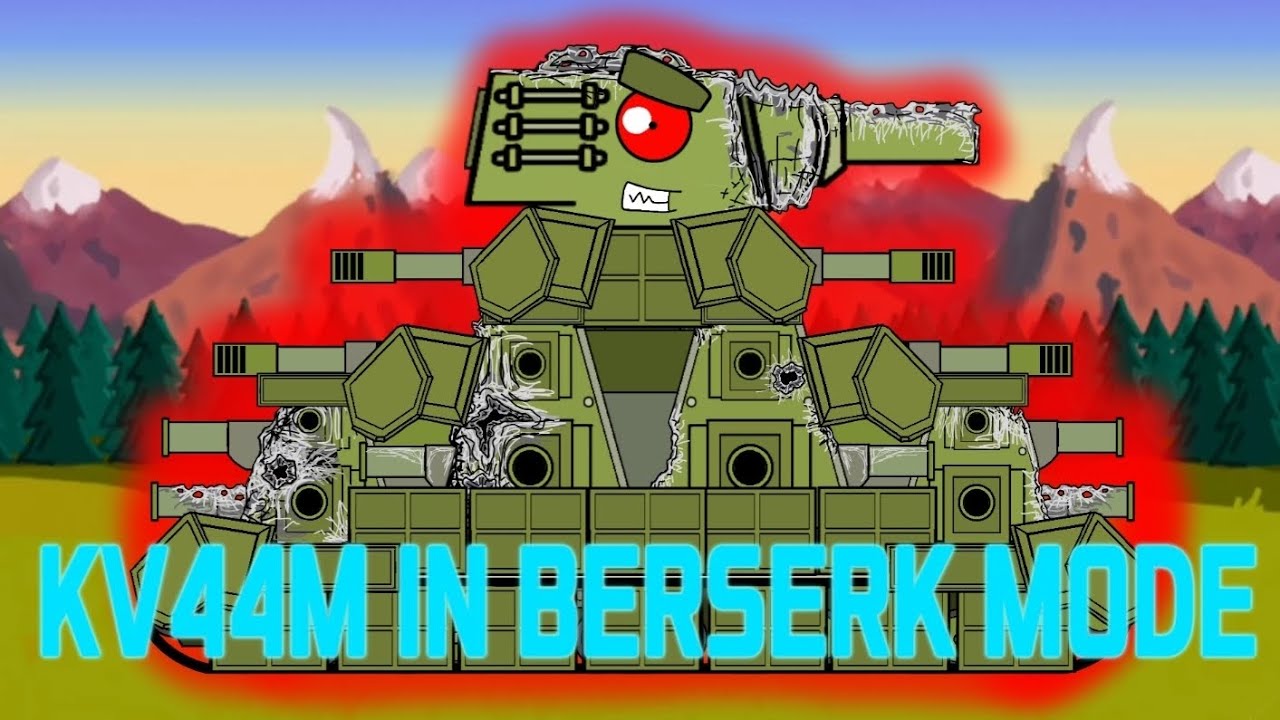 KV44M IN BERSERK MODE | Cartoons about tanks