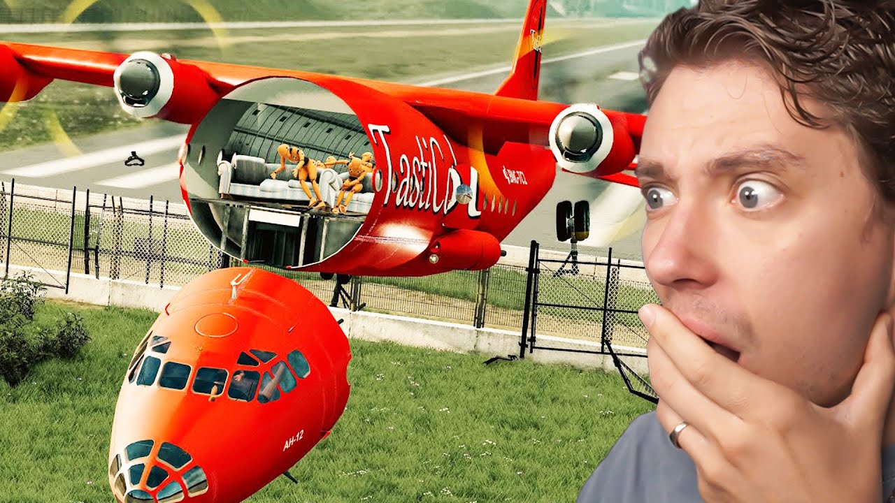 Reacting To Plane Crashes in beamNG