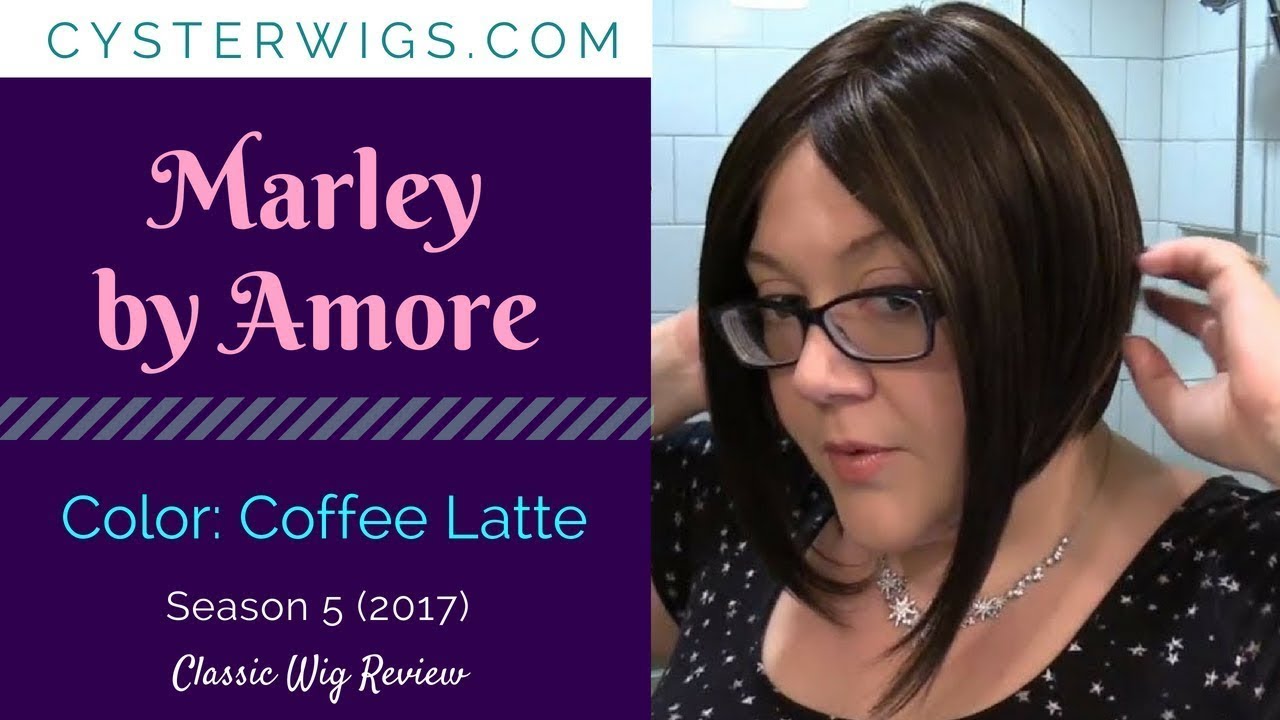 CysterWigs Wig Review: Marley by Amore, Color: Coffee Latte [S5E546 2017]
