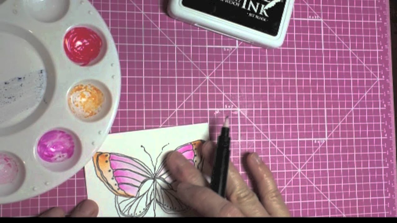 Water Coloring with Tombow Markers