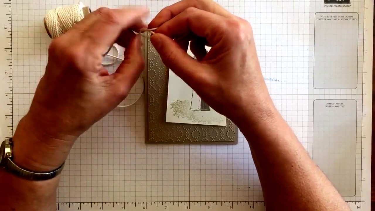 Just a Minute Stamping Tips: Nautical Rope