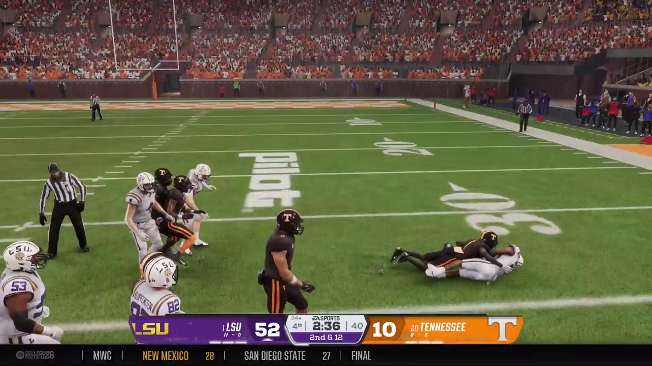 #1 LSU [11-0] 🆚 #20 Tennessee [8-3]