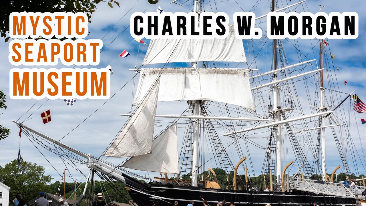 CHARLES W MORGAN sets up her SAILS - Mystic Seaport Museum - 2025 (USA)