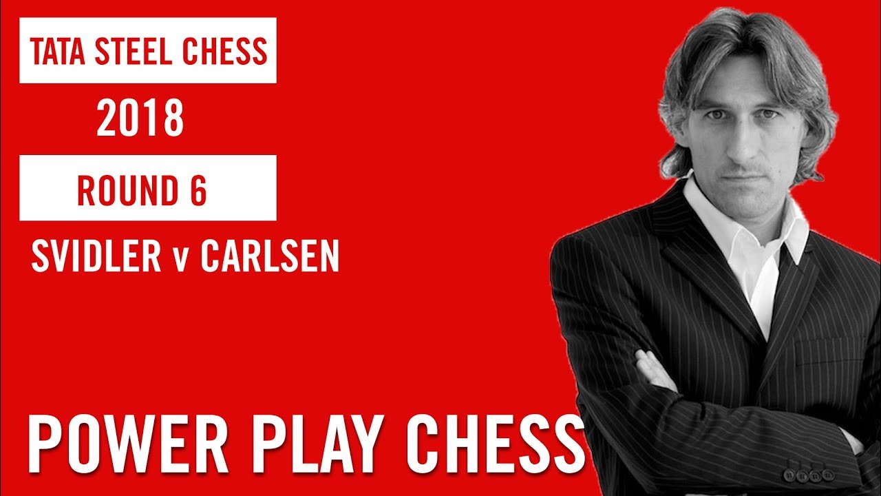 Tata Steel Chess 2018 Round 6 Peter Svidler v Magnus Carlsen