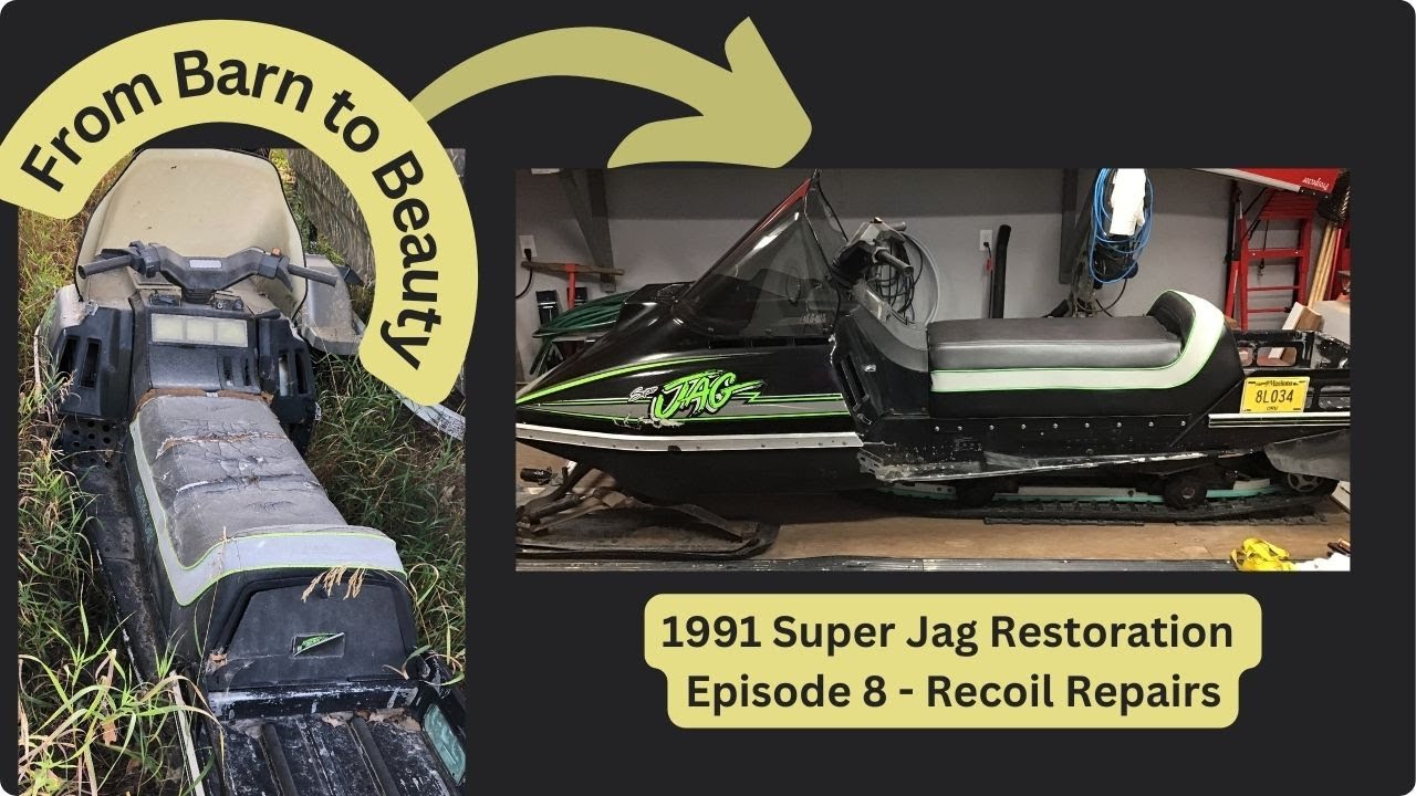 1991 Arctic Cat Super Jag Restoration | Episode 8 | Recoil Repairs