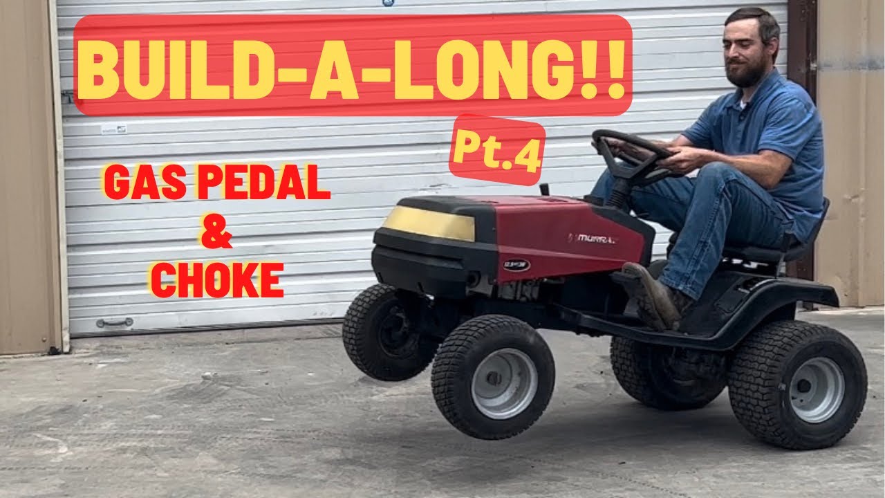 Riding Mower Build-A-Long — Pt. 4 — Gas Pedal and Choke Lever