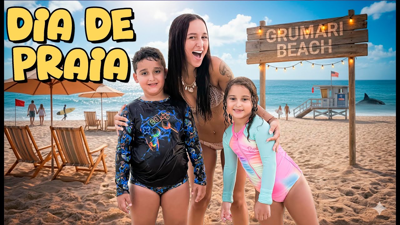 PRIMEIRO VLOG USANDO IPHONE 17 PRO MAX! Passei o dia na praia